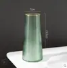Vaso de Pintura Dourada Celebridade da Internet Vidro Transparente Sala de Estar Ornamentos de Flores Decorativos Criativo Simples Nórdico Flor de Água Arranjo