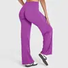 Pantalones de mujer Amazon transfronterizos, populares en Europa y América, de pierna ancha, corte holgado, realzan las caderas, adelgazantes, corte recto, para deportes, uso casual y yoga