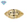 Huagang Gem Champagne Mosan Diamante Pedra Nua Olho de Cavalo Tipo Folha Moissanite 50 1 quilate Pedra Principal