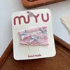 Pinza para el cabello con lazo de encaje dulce estilo coreano para niñas, Pinza para el cabello de niña suave