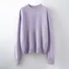 Suéter de Punto Suave y Agradable para la Piel, Capa Base Cálida de Lana Polar Sin Costuras para Otoño e Invierno, Manga Larga, Cuello Alto