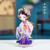 Imanes para Refrigerador de Ópera de Pekín, Imanes Metálicos de Personajes para Refrigerador, Imanes de Aleación Magnética de Yang Guifei de Estilo Antiguo Cultural y Creativo al por Mayor