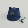 Gorros para Bebé Primavera y Otoño Estilo Nuevo Sombrero de Pescador para Bebé Imitación de Mezclilla Niños y Niñas Estilo Coreano Sombrero de Cubo Protector Solar