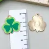 Trébol de la Suerte Irlandés Accesorios para Joyería DIY Sombrero de Trébol Colgante de Collar para Oktoberfest Llavero Pequeño Encanto