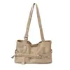 Moda Otoño 2025 Bolso Retro de Gran Capacidad para Viajes Diarios Bolso de Hombro o Axila Bolso Cubo Portátil