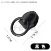 Em estoque Não. Puxador de anel semicircular com 5 fivelas em forma de D para fita de costura à máquina estampada, puxador de zíper 7 #