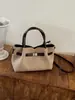 Bolso de Mano de Felpa y Gamuza para Mujer 2026 Nuevo Estilo Moderno Tacto de Alta Gama Bolso de Hombro Único Bolso Cruzado Tipo Cubo de Felpa y Gamuza Exquisito