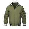 Otoño/Invierno 2023 Comercio Exterior Transfronterizo Chaqueta Cardigan Nueva de Color Sólido para Hombre Chaqueta de Entrenador Casual para Hombre Fabricante En Stock