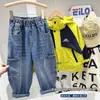 Pantalones Vaqueros de Bebé Estilo Nuevo Otoño 2026, Jeans de Primavera y Otoño para Niños, Pantalones Largos de Trabajo a la Moda para Niños
