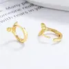 Pendientes de Cola de Pez para Mujer Plata de Ley 925 2022 Nuevos Pendientes Simples Versátiles Estilo Frío Personalidad Elegante Joyería de Oreja ins