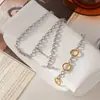Colar com Fecho Tipo Clasp de Aço Inoxidável Jieding Design de Nicho Joia Popular Transfronteiriça Corrente Cubana de Luxo Leve Titânio Aço Europeu e Americano