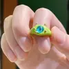 Anillo de dedo con diseño de monstruo maullido para niños, divertido y bonito, para mujer, 2023, joyería con sentido del diseño, venta al por mayor