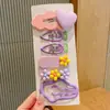Estilo Japonês e Coreano Doce Cor de Doce Menina Coração Franja Presilha Combinação de Cores Primavera e Verão Infantil Acessórios de Cabelo Meninas do Instagram