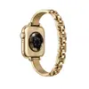 Correa universal Apple para reloj iWatch 12ª generación S11/12/1098 pieza curva fila única brazalete de metal de circonio incrustado con diamantes