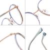 Gafas coreanas de montura redonda para mujer, montura anti-luz azul, estilo INS moderno, gafas lisas con aspecto de cara de metal, montura pequeña para gafas de mujer.