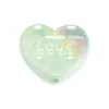 Cuentas de Oso Acrílicas de Colores con Goteo de Aceite Doble Cara Cuentas de Corazón Cadena para Teléfono Móvil con Cuentas Accesorios DIY para Tocados
