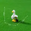 Paisaje de jardín en miniatura, escena creativa de riego y labranza, figura de pato, decoración de jardinería, accesorios decorativos DIY, adornos pequeños