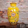 Jarrón de cerámica Jingdezhen, adornos para el hogar, estilo étnico retro, porcelana rosa, flor trepadora china, jarrón antiguo, venta al por mayor