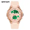 Reloj Deportivo Sanda para Hombres y Adolescentes Reloj Multifuncional para Estudiantes Resistente al Agua Esfera Grande Reloj Electrónico Venta Directa de Fábrica