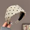 Diadema de Borde Ancho para Otoño e Invierno Estilo Coreano para Mujer Diadema Alta para la Parte Superior de la Cabeza Hace que la Cara Parezca Más Pequeña Sensación de Alta Calidad Pinza para el Cabello Accesorios para el Cabello Antideslizante Pinza para el Cabello Goma para el Cabello