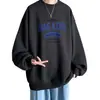 Suéter pullover de otoño 2023 para hombre marca de moda ins cuello redondo holgado estudiante manga larga camisa base top para hombre