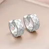 Pendientes Geométricos de Moda Europeos y Americanos 2024, Forma de Cruz, Nuevo Estilo de Moda Elegante para Mujer, Aretes de Joyería Tridimensionales Simples Versátiles