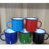 Taza de café de color vintage engrosada de 8 cm taza de esmalte vintage tarro de té tarro de esmalte de color producción de fábrica venta al por mayor