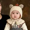 Gorro para bebé para otoño e invierno, gorro para bebé que protege los oídos, unisex, cálido, estilo para poner, lindo gorro de invierno para bebés y niños pequeños, gorro de punto