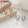 Aretes de ópalo de conejo de plata esterlina 925 para Mujer Nuevos aretes de conejo lindos estilo simple joyería de oreja de alta gama ins