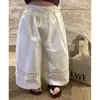 Pantalones Casuales de Encaje y Patchwork Estilo Primavera y Otoño para Bebés y Jardín de Infancia 2026 Pantalones Elegantes de Pierna Ancha de Verano para Niñas Pantalones para Niños
