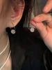 Pendientes fríos de estilo chino nuevo para mujer, pendientes de diseño de nicho para mujer, pendientes de alta gama color Hetian, Nueva Moda
