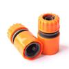 Conector rápido de plástico ABS para tubería de agua, accesorios de conexión para pistola de agua, conexión rápida de agua, accesorios para tubería de agua, 4 puntos, conexión rápida naranja