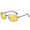 Gafas de Sol Plegables Polarizadas que Cambian de Color, Protección Solar, Protección UV, Gafas de Sol para Conducir, Montura Cuadrada de Moda, Visera Solar Tendencia