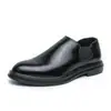 Sapatos Masculinos de Couro Pequenos Slip-On Estilo Britânico Tamanho Grande Transfronteiriço Sapatos Sociais de Negócios Sapatos Derby Casuais