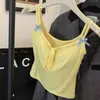 Doce Menina Picante Top de Alça Fina com Laço e Cinto de Peito com Bojo Fixo para Usar por Baixo ou por Cima Costas Bonitas Top Curto para Usar por Baixo Envolto no Peito