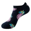 2026 Calcetines Nuevos para Hombre Primavera y Verano Delgados con Estampado de Frutas Calcetines Tobilleros Calcetines Bajos de Moda para Mujer Calcetines Absorbentes de Sudor Transfronterizos de Amazon