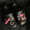 Nuevos accesorios para zapatos de agujero cruzado transfronterizos diy resina lindo gatito traje desmontable para zapatos hebilla de flor para zapatos
