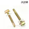 Tornillos autorroscantes del fabricante en stock con cabeza hexagonal exterior, adecuados para techos de acero de color, con rosca de cola de milano