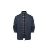 Comércio Exterior Transfronteiriço outono e inverno 2026 suéter de tricô de lã grossa com gola alta masculino cardigã casual moderno de corte justo