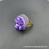 Nuevo anillo de cerámica suave hecho a mano antiguo con incrustaciones de piedra original moda nicho Joker de alto nivel suministro transfronterizo al por mayor