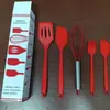 Juego de Utensilios de Cocina de Silicona Divididos, Espátula, Utensilios para Hornear, Juego Completo de Espátulas de Silicona, Brocha para Aceite, Batidor de Huevos, Cuchara para Cocinar y Espátula