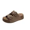 Sandalias de Verano para Mujer Estilo Birkenstock con Suela Gruesa, Nuevas Tendencia 2026, Sandalias de Playa de Gama Alta, Sandalias de Deslizamiento que Aumentan la Altura