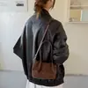 Bolso de mano retro de gamuza para otoño e invierno para mujer, nuevo bolso de hombro de moda 2026 para ir al trabajo, bolso tote casual de gran capacidad