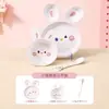 Estilo Lindo de Colina Vajilla Infantil Melamina de Grado Alimenticio Plato Dividido de Gato y Conejo Suministros para Madre y Bebé Tazón para Comida de Bebé