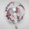 Balões Impressos de 20 polegadas Transparentes Desenho Animado Impressão Dupla Face Balões Bobo Decoração da Moda Montagem de Cena Balões de Coração Infláveis