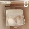 Bolsa de pendurar para organização de roupas íntimas, organizador de parede para guarda-roupa, divisor para meias e calcinhas, perfeito para quartos de dormitório e armazenamento ao lado da cama