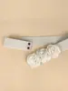 Nuevo Cinturón Ancho de Flor Cincha de Cintura Decoración Versátil Flor Grande Elástico para Mujer Adorno de Cintura Traje de Actuación Flor de Cintura