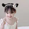 Tiara de Cabelo Infantil, Orelhas de Coelho de Princesa, Acessórios de Cabelo de Orelhas de Gato, Tiaras Dentadas Antiderrapantes para Meninas, Grampos de Cabelo de Renda Fofa, Tiaras de Coroa