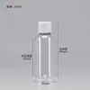 Botellas de Plástico Transparentes con Tapa abatible en stock 30 50 100ml Flexibles para Loción Cosmética Botellas Dispensadoras con Tapa de Mariposa