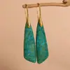Estilo Étnico Fénix Piedra Geométrica Gradiente de Color Colgante Pendientes de Mujer Pendientes Creativos Venta al por Mayor